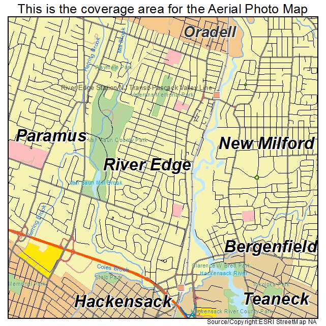 River Edge, NJ location map 
