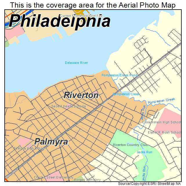Riverton, NJ location map 