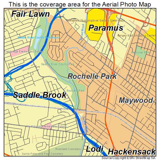 Rochelle Park, NJ location map 