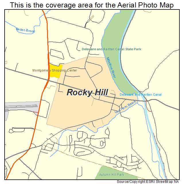 Rocky Hill, NJ location map 