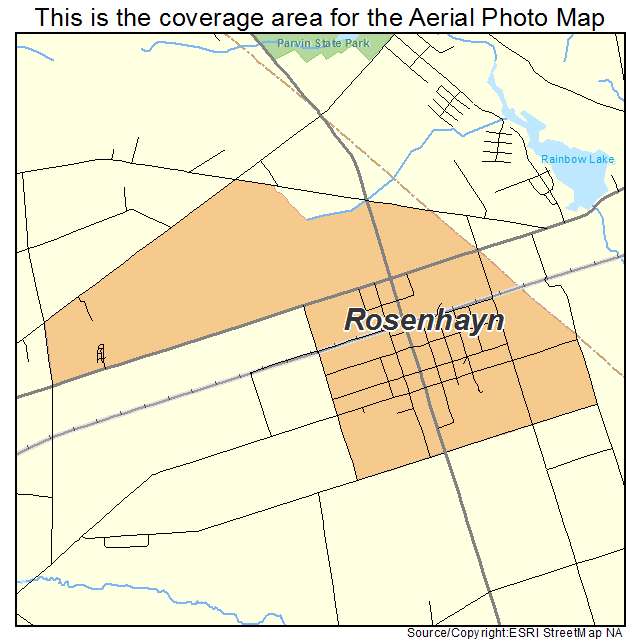 Rosenhayn, NJ location map 