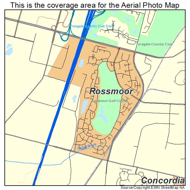 Rossmoor, NJ location map 