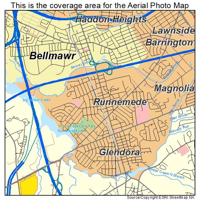 Runnemede, NJ location map 