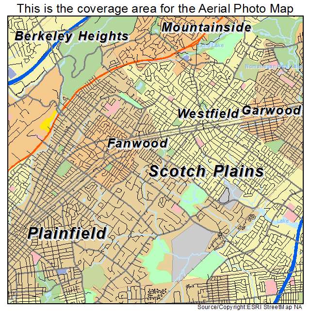 Scotch Plains, NJ location map 