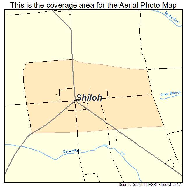 Shiloh, NJ location map 