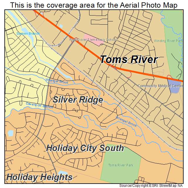 Silver Ridge, NJ location map 