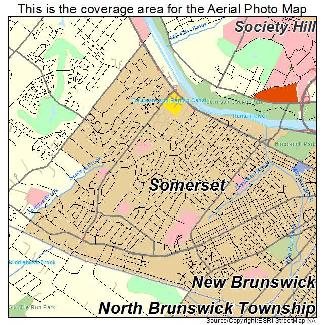 Somerset, NJ location map 