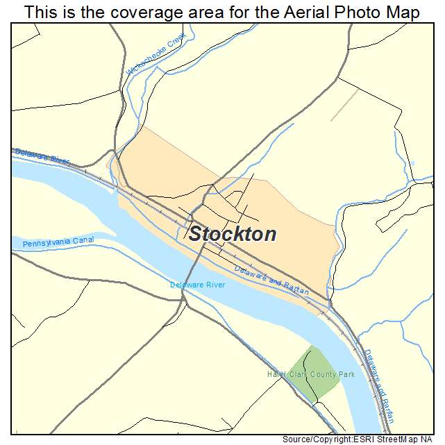 Stockton, NJ location map 
