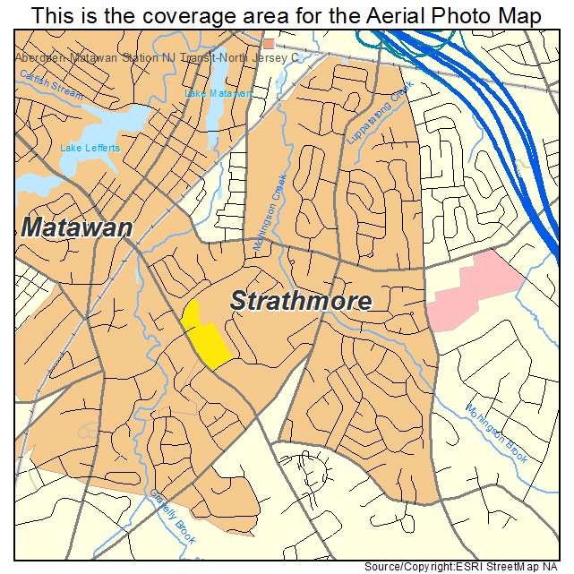 Strathmore, NJ location map 