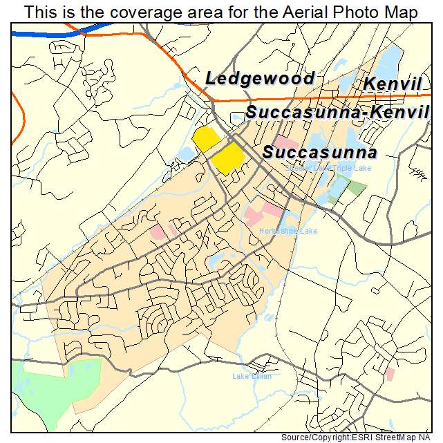Succasunna Kenvil, NJ location map 