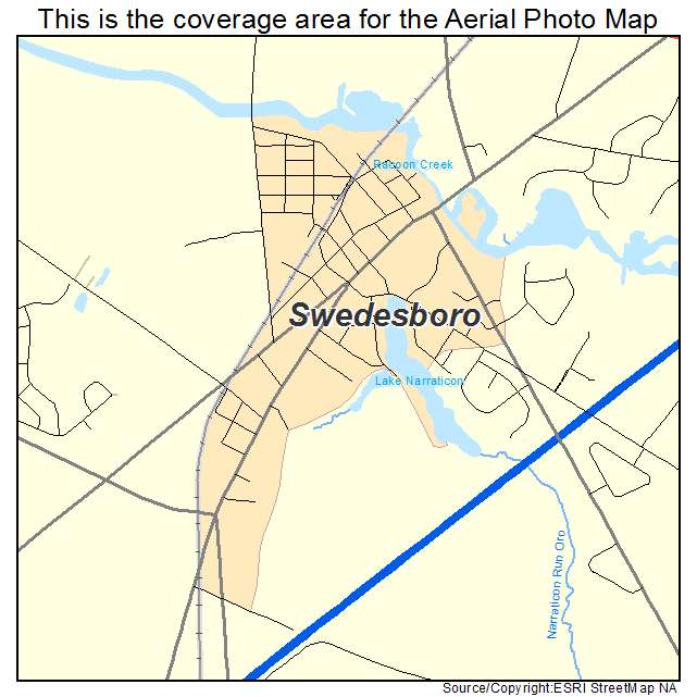 Swedesboro, NJ location map 
