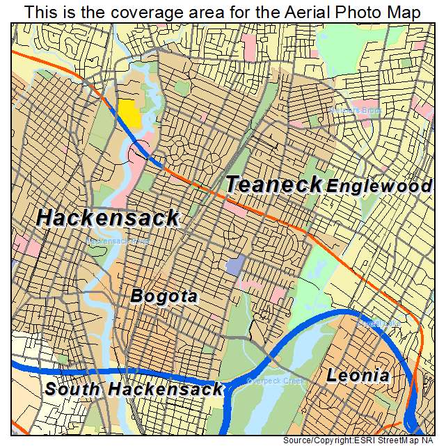 Teaneck, NJ location map 