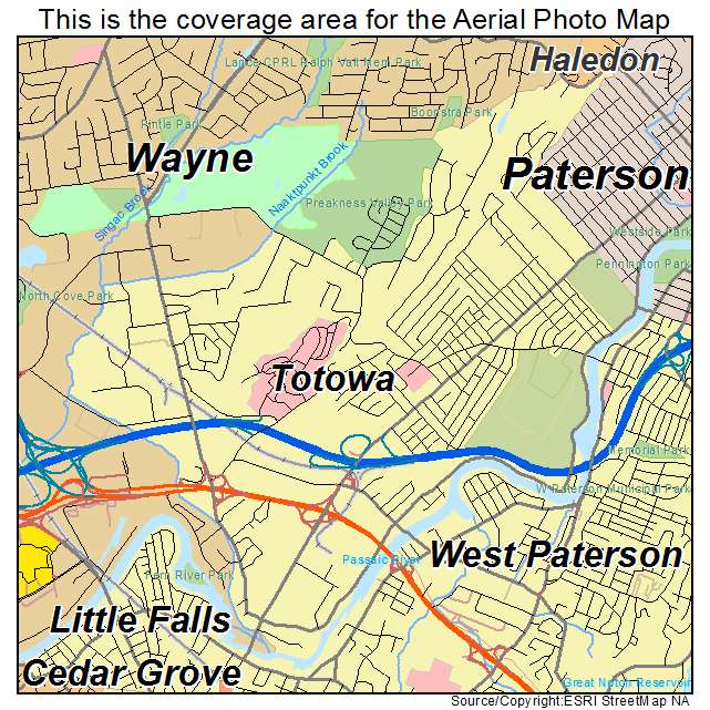 Totowa, NJ location map 