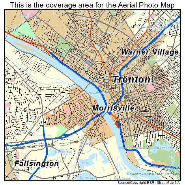 Trenton, NJ location map 