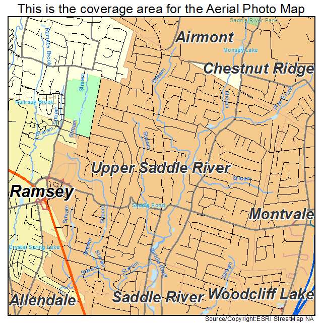 Upper Saddle River, NJ location map 