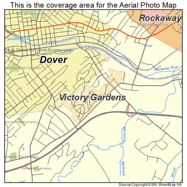 Victory Gardens, NJ location map 