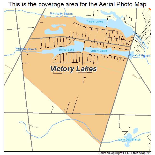 Victory Lakes, NJ location map 