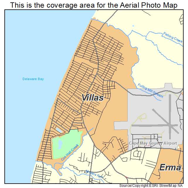 Villas, NJ location map 