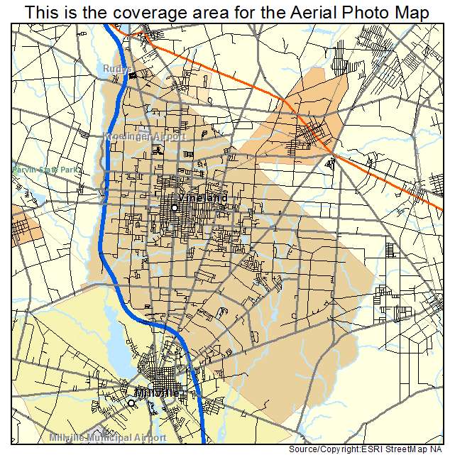 Vineland, NJ location map 