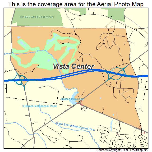 Vista Center, NJ location map 