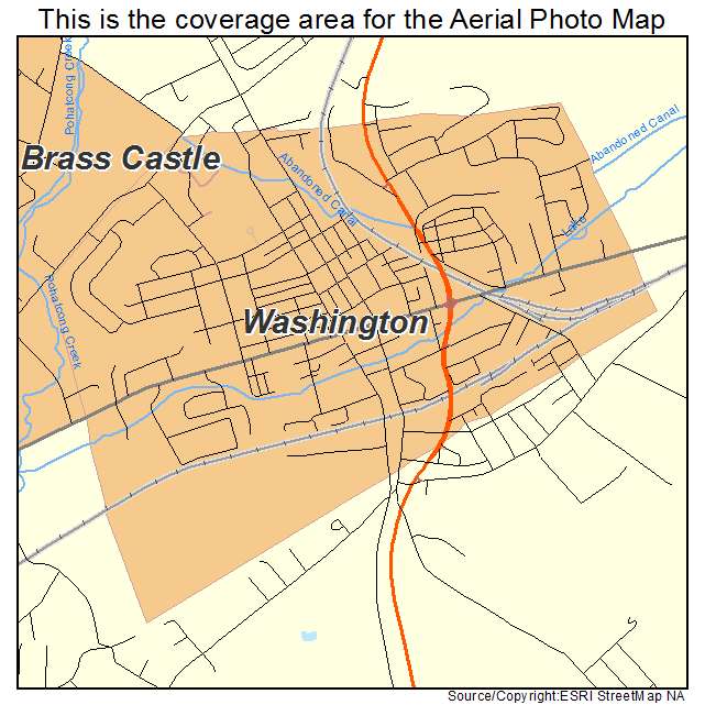 Washington, NJ location map 