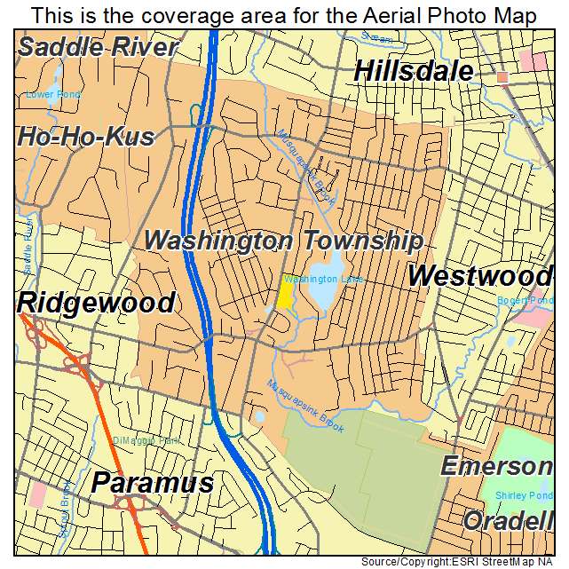 Washington Township, NJ location map 