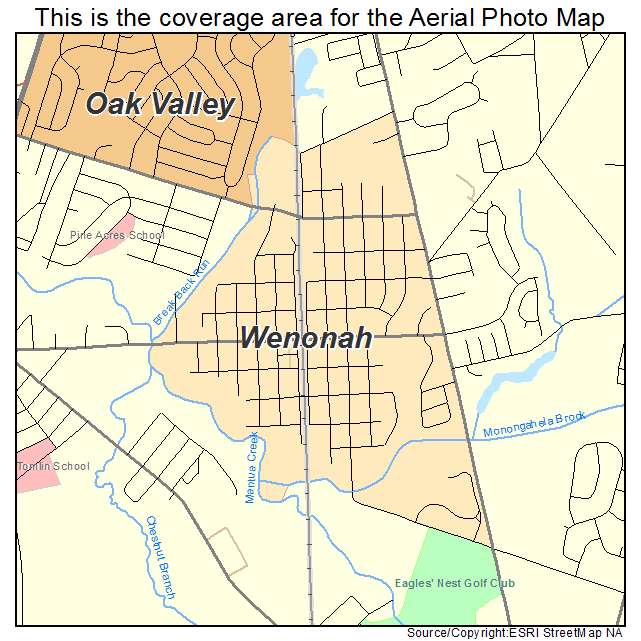 Wenonah, NJ location map 