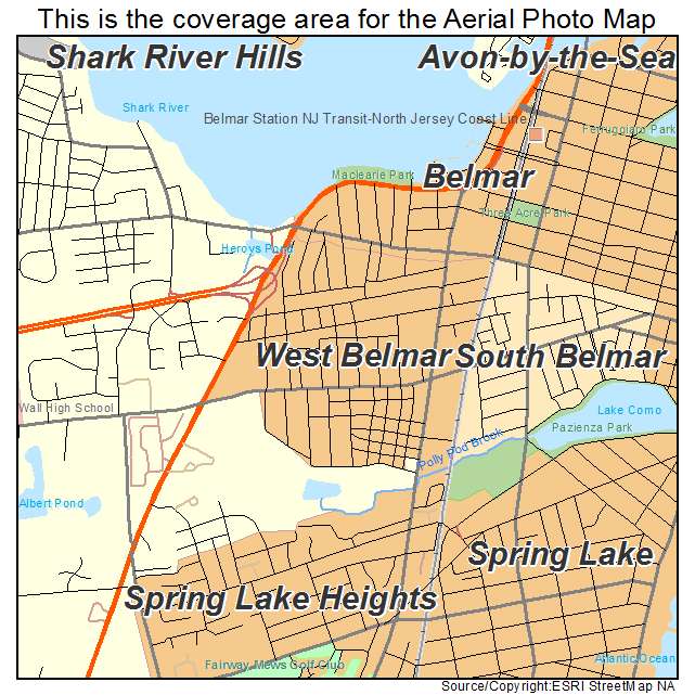 West Belmar, NJ location map 