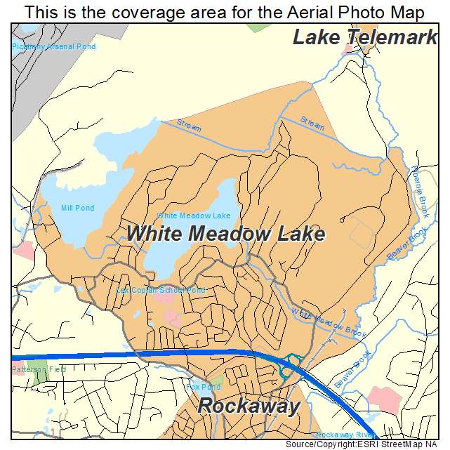 White Meadow Lake, NJ location map 