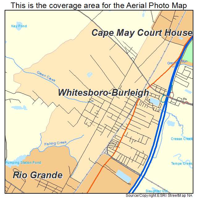 Whitesboro Burleigh, NJ location map 