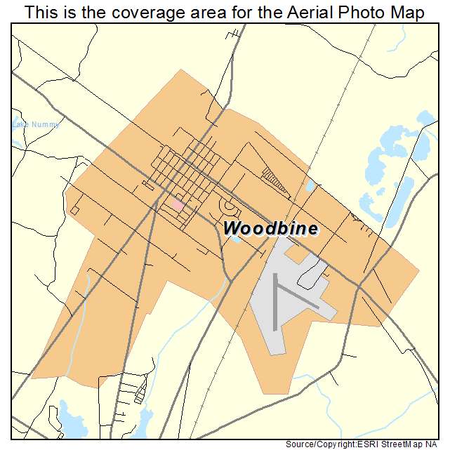 Woodbine, NJ location map 
