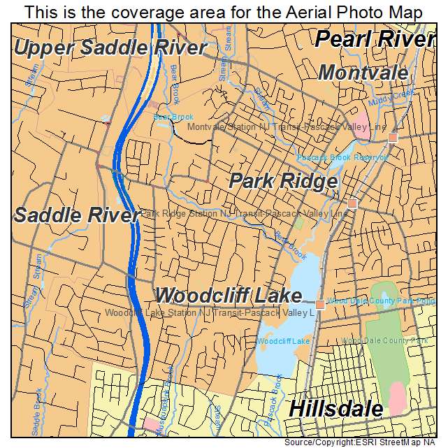 Woodcliff Lake, NJ location map 