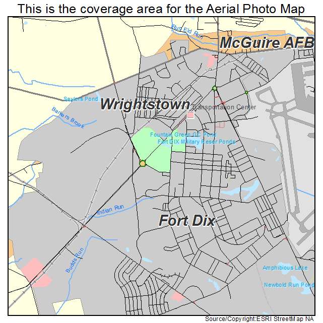 Wrightstown, NJ location map 