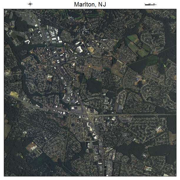Marlton, NJ air photo map