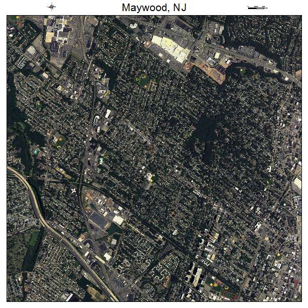 Maywood, NJ air photo map