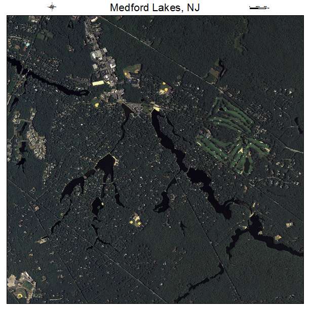 Medford Lakes, NJ air photo map