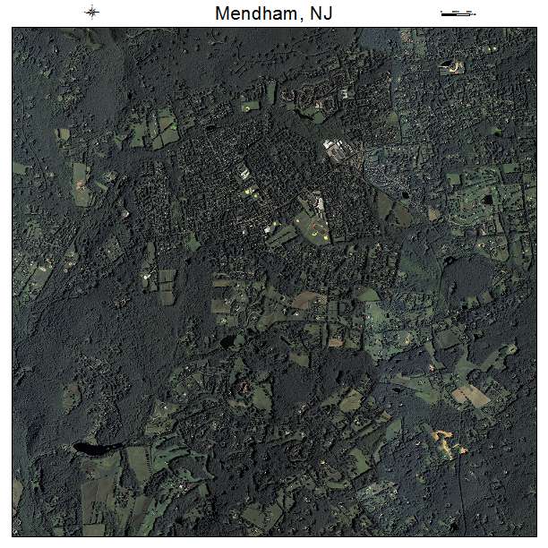 Mendham, NJ air photo map