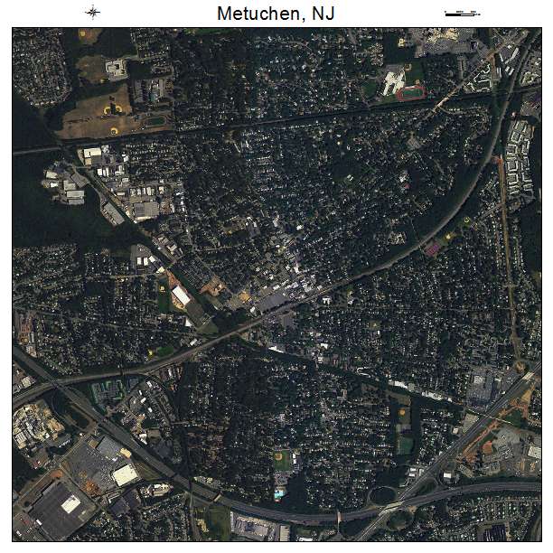 Metuchen, NJ air photo map