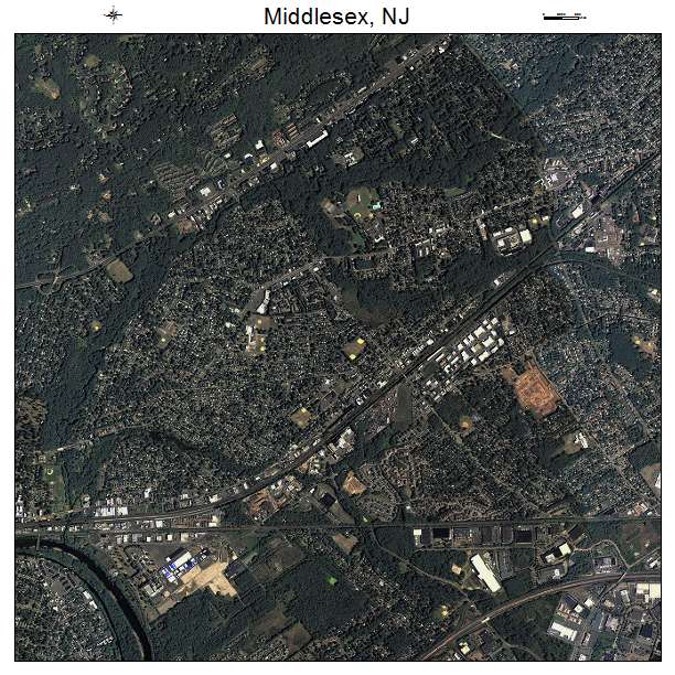 Middlesex, NJ air photo map