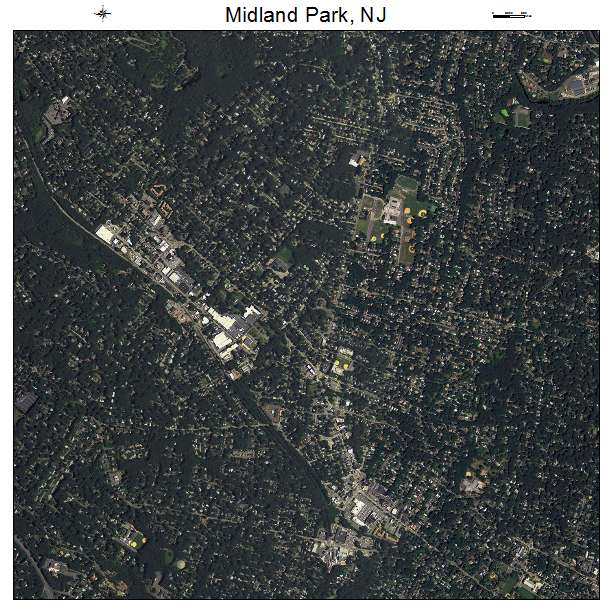 Midland Park, NJ air photo map