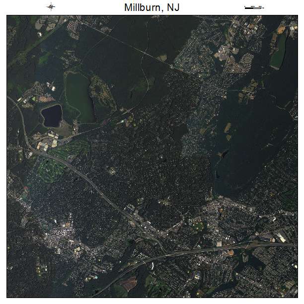 Millburn, NJ air photo map
