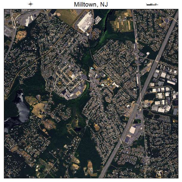 Milltown, NJ air photo map