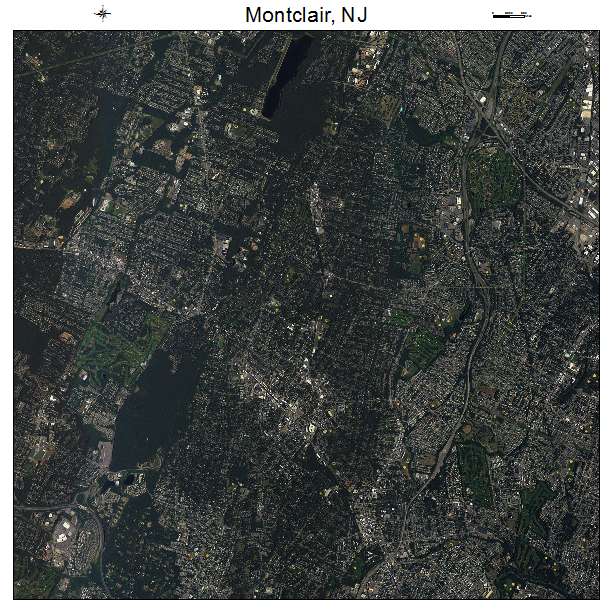 Montclair, NJ air photo map
