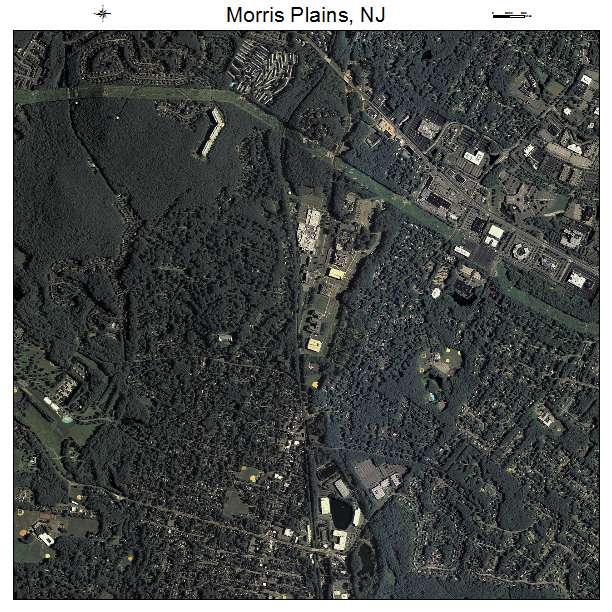 Morris Plains, NJ air photo map