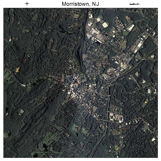 Morristown, NJ air photo map