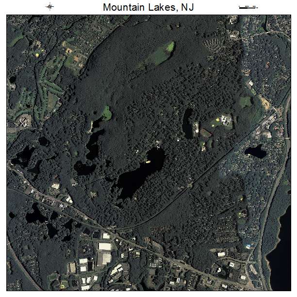 Mountain Lakes, NJ air photo map