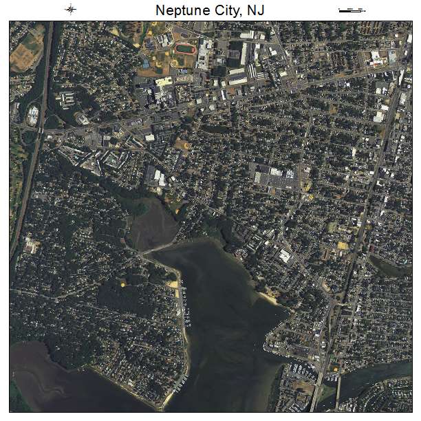 Neptune City, NJ air photo map