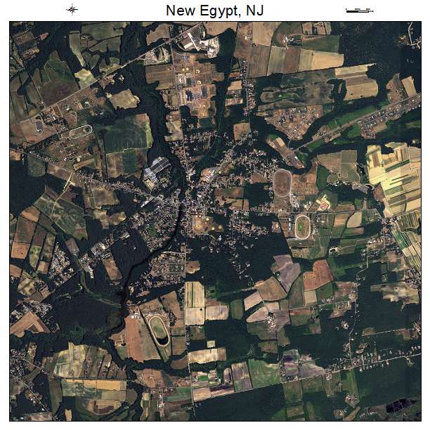 New Egypt, NJ air photo map