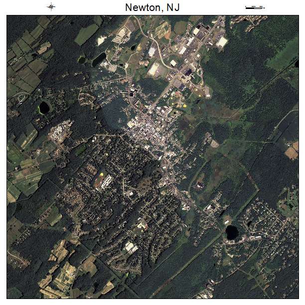 Newton, NJ air photo map