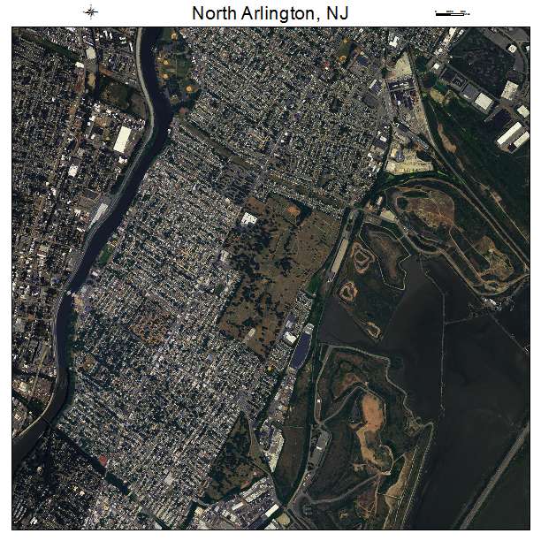 North Arlington, NJ air photo map